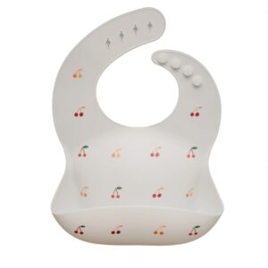 Bavoir en silicone - Cerises