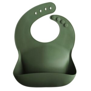 Bavoir en silicone - Vert forêt