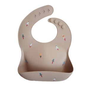 Bavoir en Silicone - Fusée